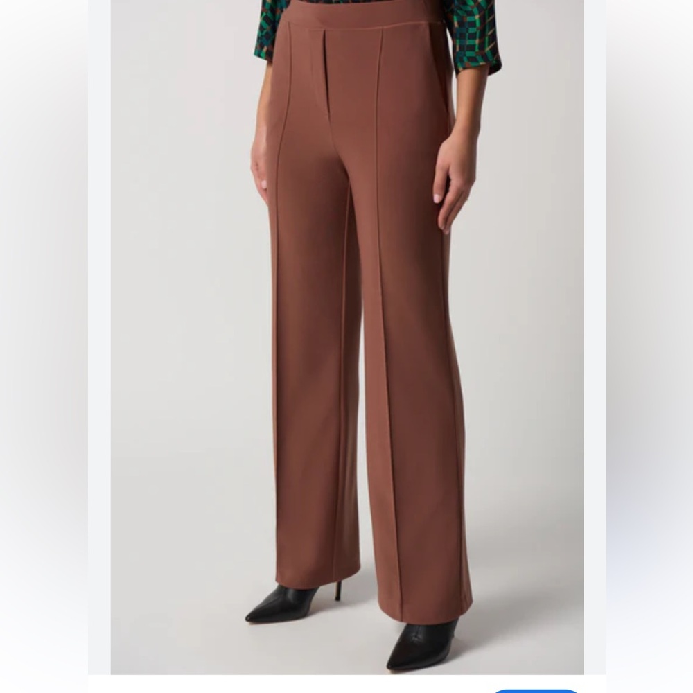 RACHEL ZOE High Rise Flare Leg Brown Pull On Stretch Pants Women’s Size 28” NEW